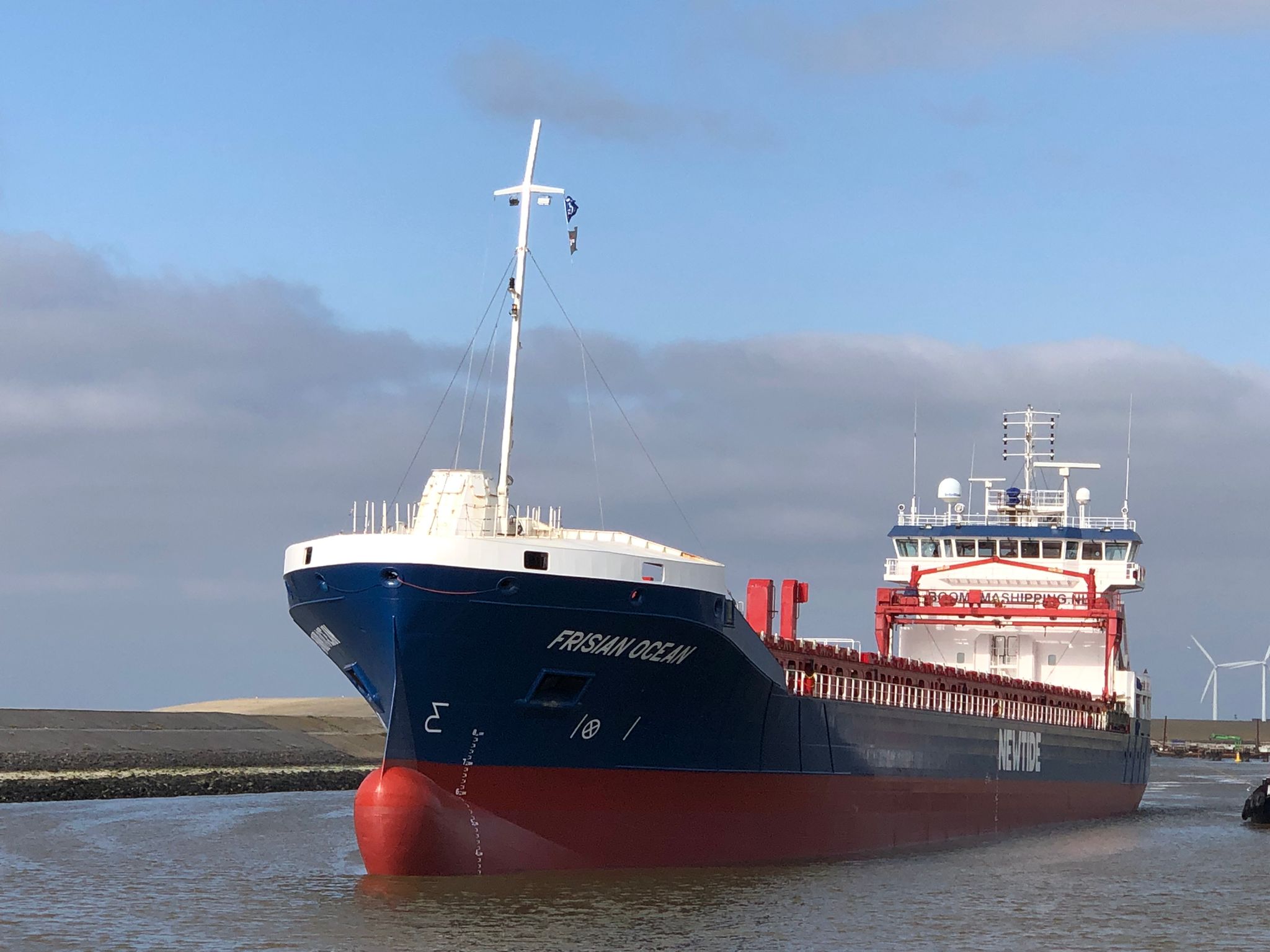 MV Frisian Ocean after maintenance